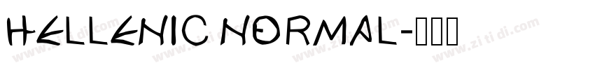 Hellenic Normal字体转换